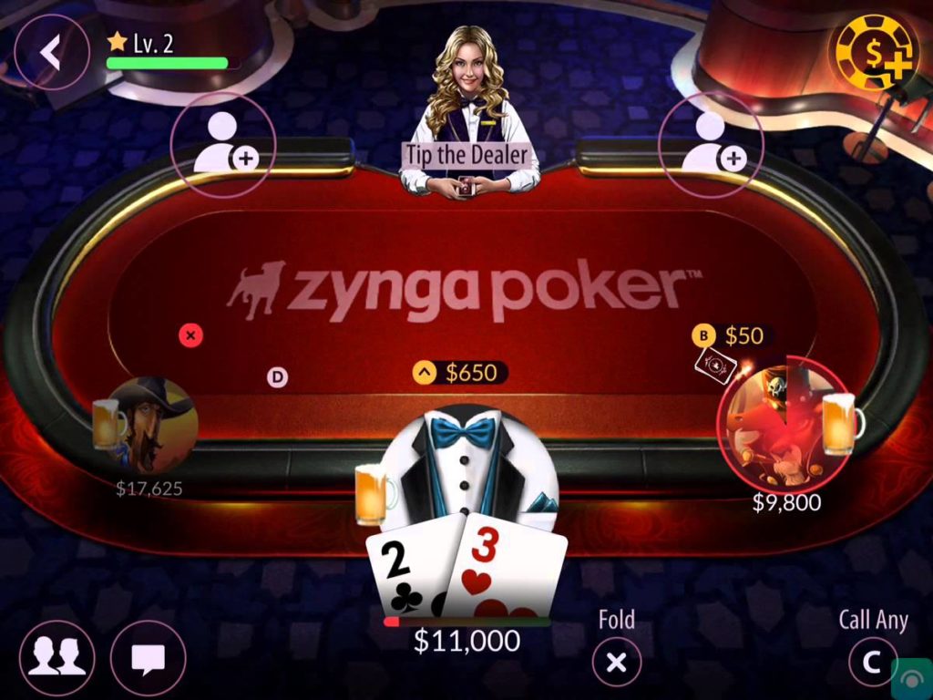 tipping the dealer in zynga poker