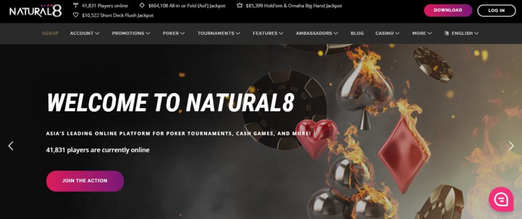 natural8 poker site